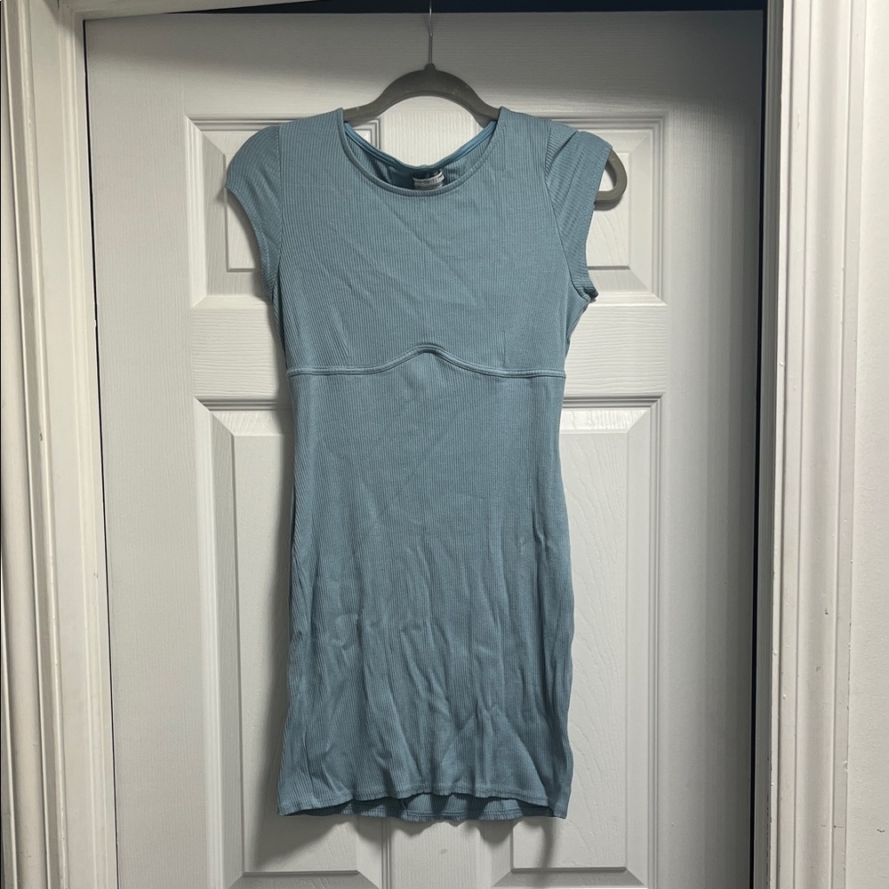 Urban Outfitters Light Blue Ribbed Dress